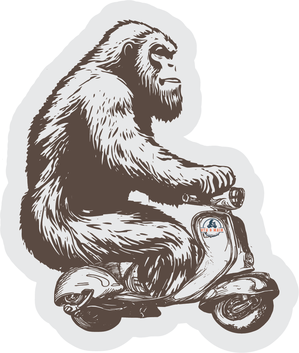 Squatchy Scooter Sticker