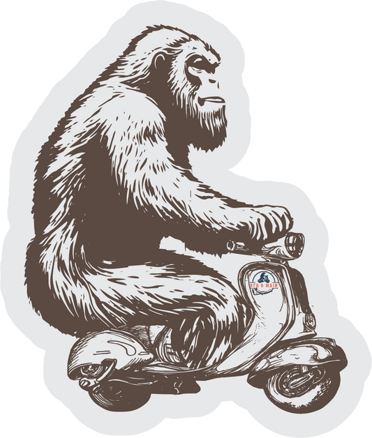 Squatchy Scooter Sticker